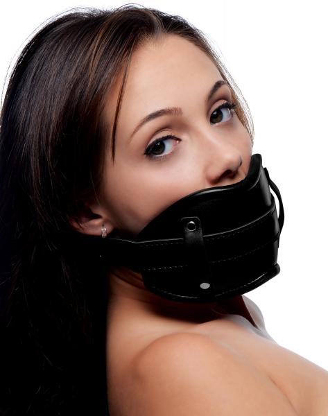 Strict Cock Head Silicone Mouth Gag Black | SexToy.com