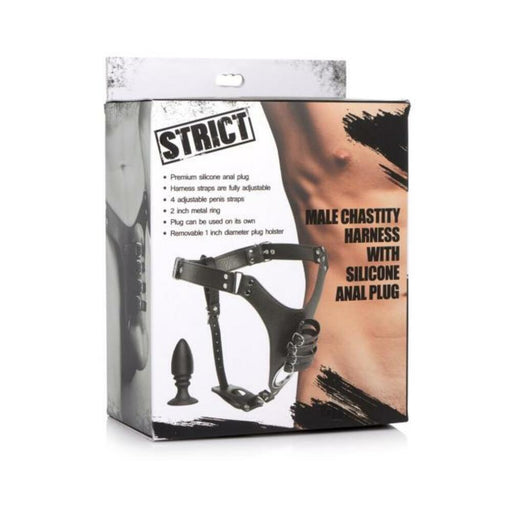 Strict Male Chastity Harness W/plug - SexToy.com