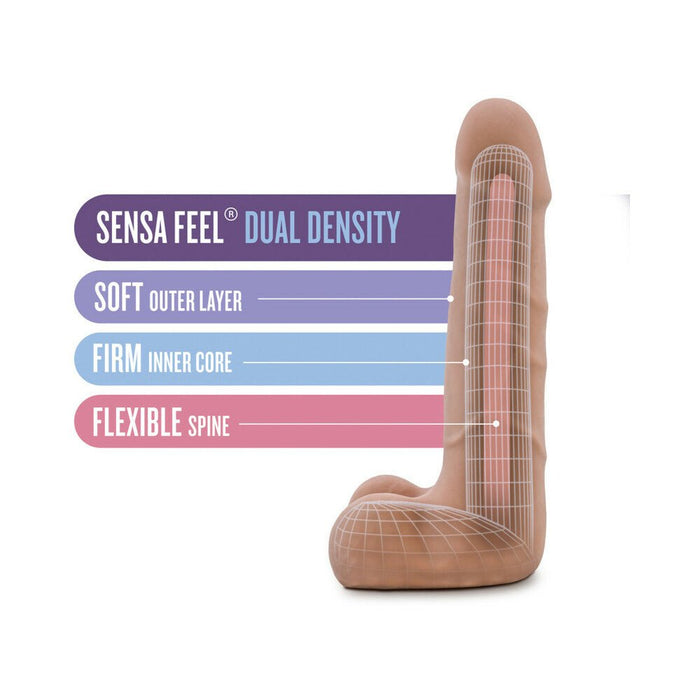 Suave Dual Density Tan Dong 7 inches - SexToy.com