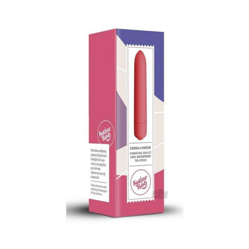 Sugarboo Coral Crush Vibrating Bullet - Coral - SexToy.com