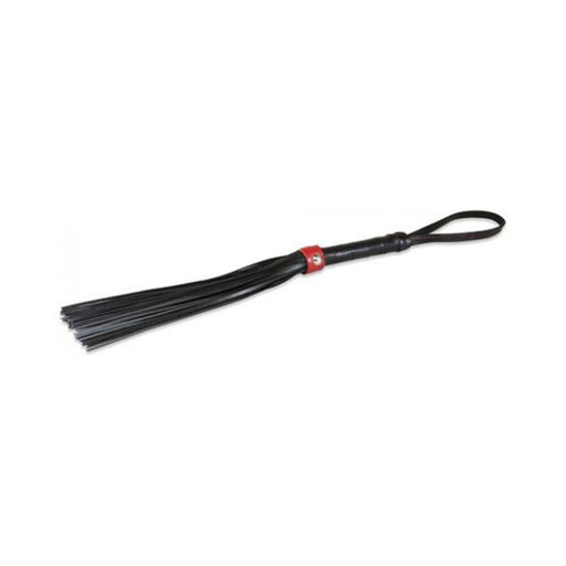 Sultra 14 inches Lambskin Flogger Black Red - SexToy.com