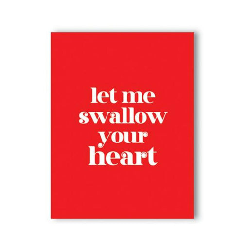 Swallow Your Heart Naughty Greeting Card - SexToy.com