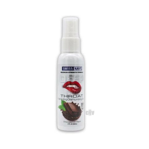 Swiss Navy Deep Throat Spray Chocolate Mint - SexToy.com