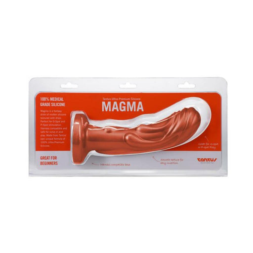 Tantus Magma 7 In. Fantasy Dildo Medium-firm Copper | SexToy.com