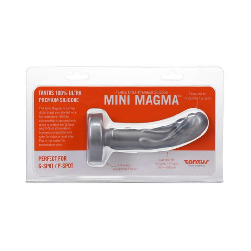 Tantus Mini Magma 5 In. Fantasy Dildo Firm Silver | SexToy.com