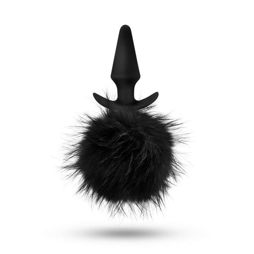 Temptasia Bunny Tail Pom Butt Plug Black | SexToy.com