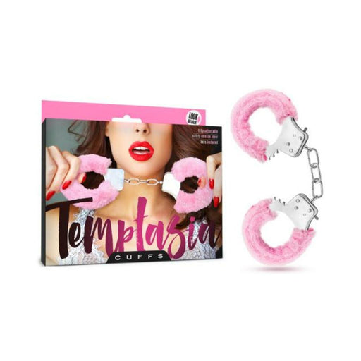 Temptasia Furry Pink Cuffs - SexToy.com