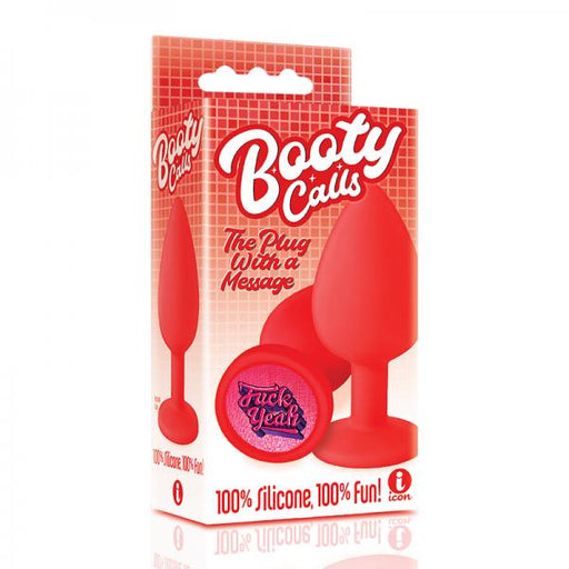 The 9's Booty Call Silicone Butt Plug Red Fuck Yeah | SexToy.com