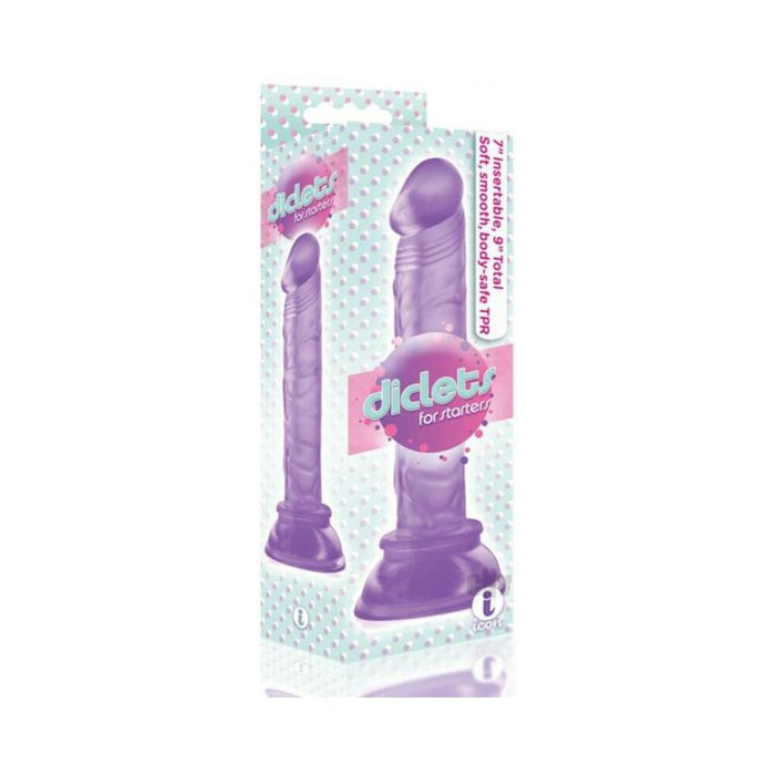 The 9's Diclets 8" Jelly Tpr Dong Purple | SexToy.com