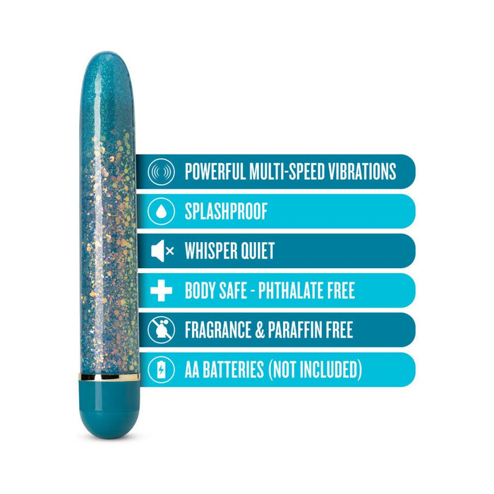 The Collection Astral Slimline Vibrator Teal - SexToy.com