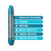 The Collection Astral Slimline Vibrator Teal - SexToy.com
