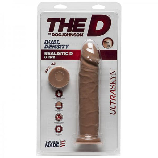 The D Realistic D 8 inches Dildo Ultraskyn Tan | SexToy.com