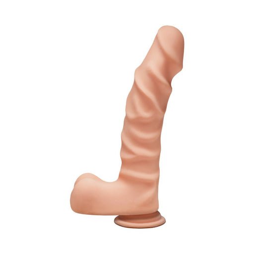 The D The Ragin D 9 inches Dildo with Balls Beige - SexToy.com