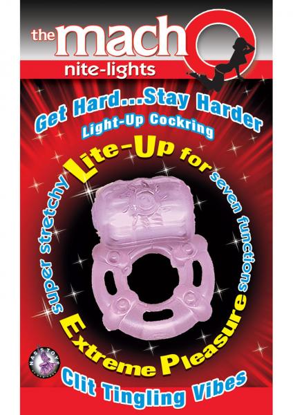 The Macho Nite Lights Clit Tingling Vibes 7 Function Purple | SexToy.com
