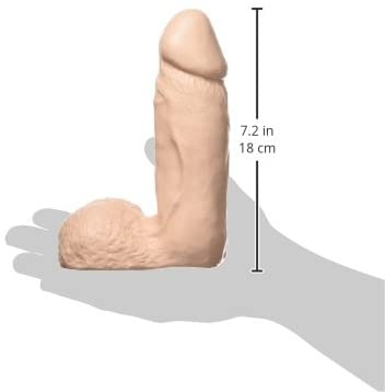 The Naturals 7 inches Thick Dong with Balls Beige | SexToy.com