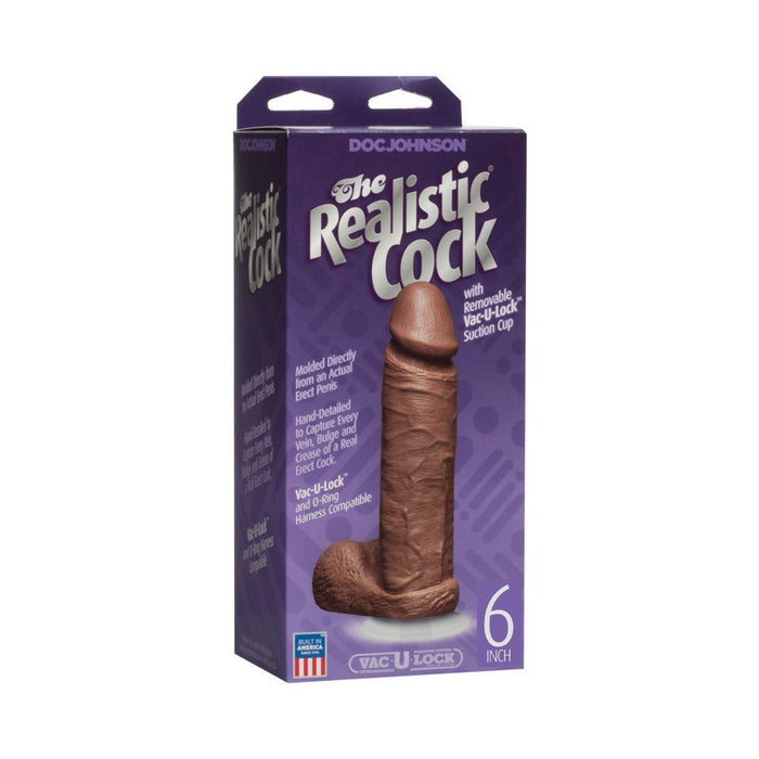 The Realistic C*ck 6 inch Suction Cup Dildo - SexToy.com