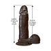 The Realistic Cock - 6 Inch Brown - SexToy.com