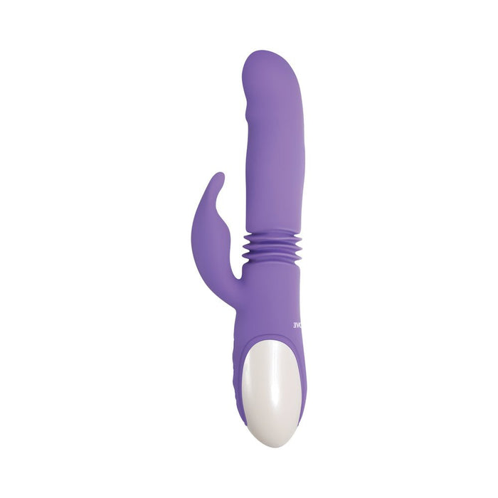 Thick & Thrust Bunny Purple Rabbit Vibrator - SexToy.com