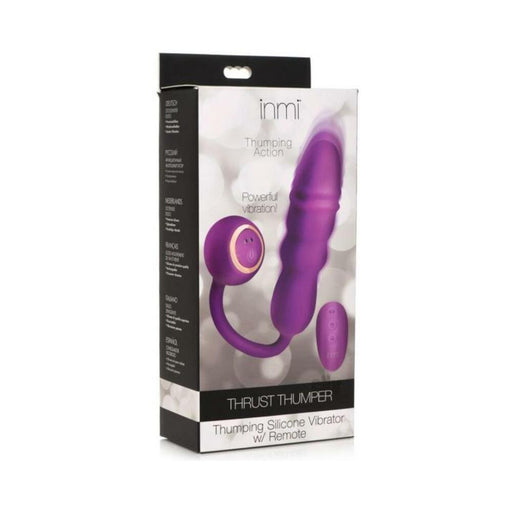 Thrust Thumper Thrusting Silicone Vibrator With Remote - SexToy.com