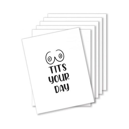 Tits Your Day Naughty Greeting Card - Pack Of 6 - SexToy.com