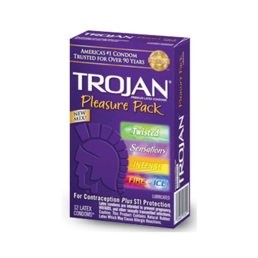 Trojan Condom Pleasure Pack 12 Pack | SexToy.com