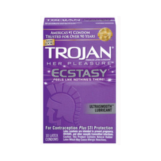 Trojan Ecstasy Her Pleasure Condoms With Ultrasmooth Lubricant | SexToy.com