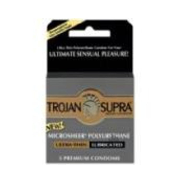 Trojan Supra Microsheer Polyurethane Condoms 3 Pack | SexToy.com