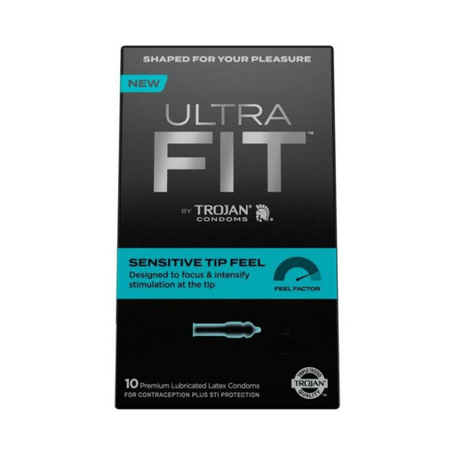 Trojan Ultrafit Sensitive Tip Feel 10 Ct. | SexToy.com