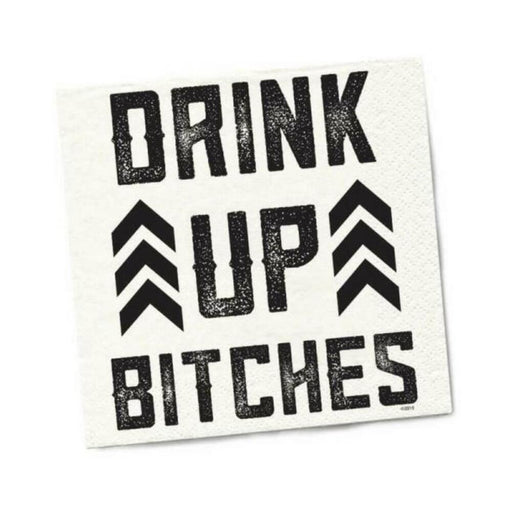 Twisted Wares Drink Up Bitches Napkins 20-pack - SexToy.com