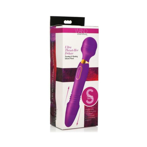 Ultra Thrust-her Deluxe Thrusting And Vibrating Silicone Wand - SexToy.com