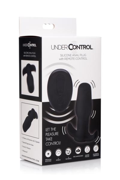 Under Control Anal Plug With Remote Control Black | SexToy.com