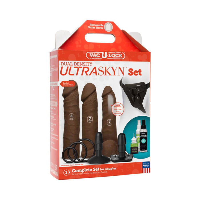 Vac-u-lock - Dual Density Ultraskyn Set Chocolate - SexToy.com