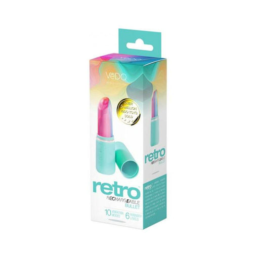 Vedo Retro Rechargeable Bullet Turquoise - SexToy.com