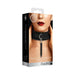 Velvet & Velcro Collar & Leash Adjustable Black - SexToy.com