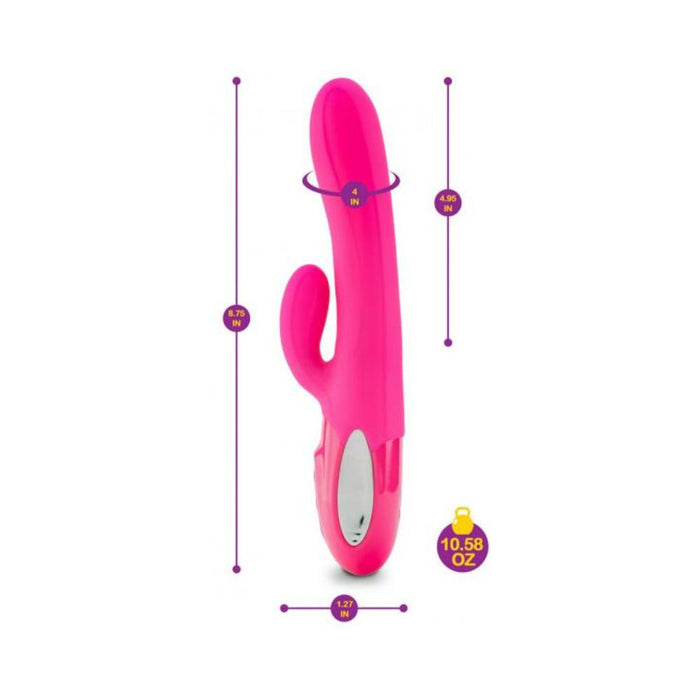 Viben Hypnotic Thrusting Rabbit W/ Clit Stim Hot Pink - SexToy.com