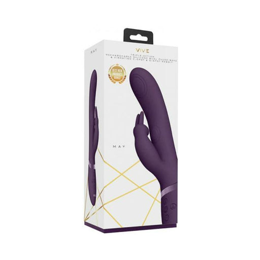 Vive May Dual Pulse-wave & Vibrating C-spot & G-spot Rabbit  Purple | SexToy.com