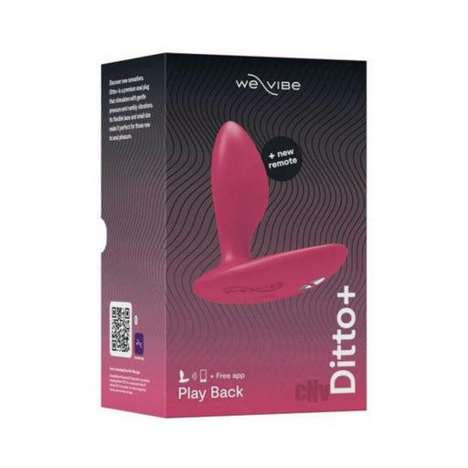 We-vibe Ditto+ Rechargeable Remote-controlled Silicone Vibrating Anal Plug Cosmic Pink - SexToy.com