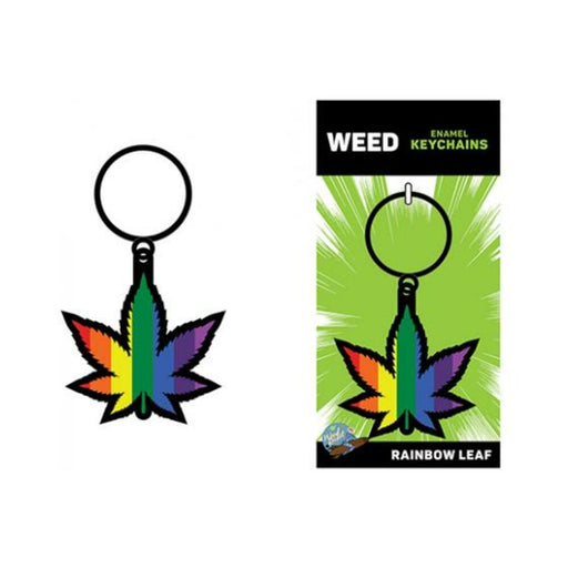 Weed Keychain Leaf: Rainbow - SexToy.com