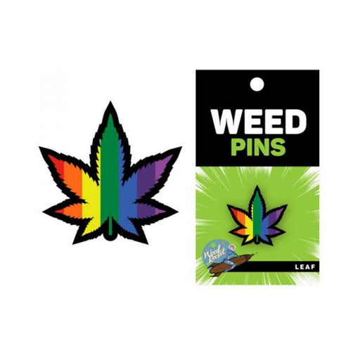 Weed Pin Rainbow Marijuana Leaf | SexToy.com