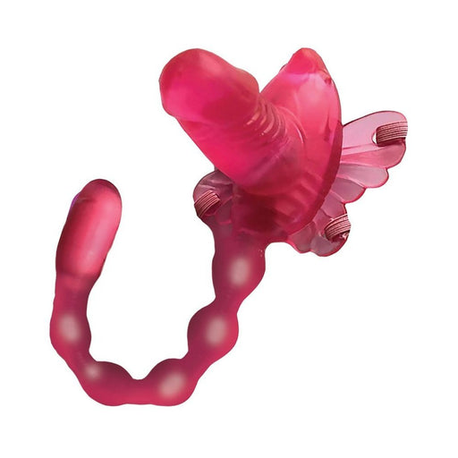 Wet Dreams Butterfly Baller Sex Harness With Dildo And Dual Motors | SexToy.com