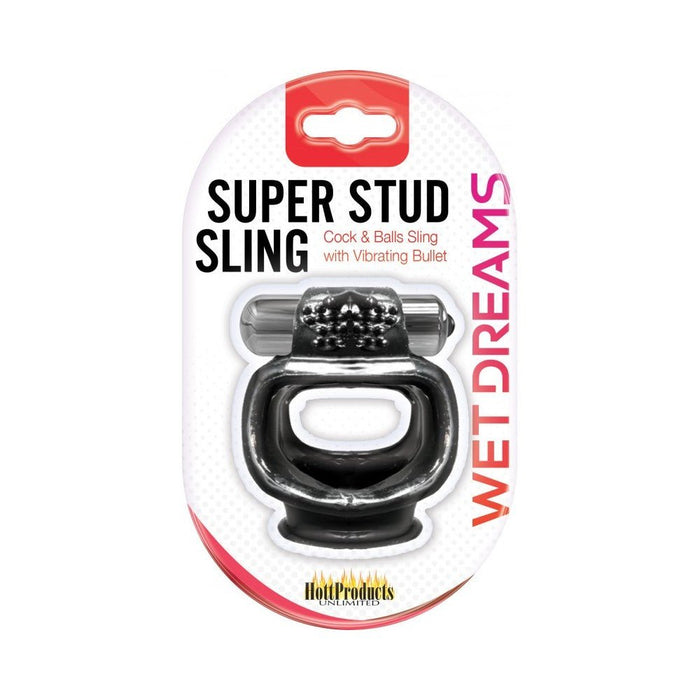 Wet Dreams Super Stud Sling Vibrating Ring | SexToy.com