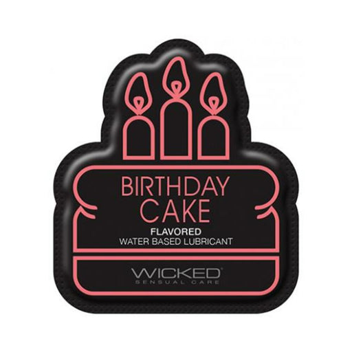 Wicked Sensual Care Water Based Lubricant - .1 Oz Birthday Cake - SexToy.com