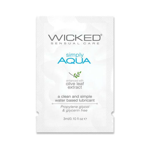 Wicked Simply Aqua Packettes 144-count - SexToy.com