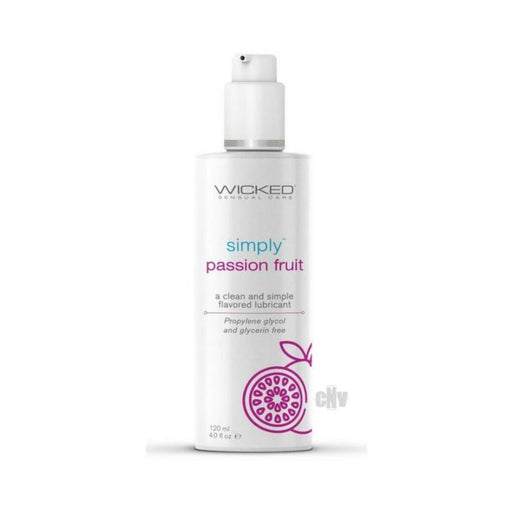 Wicked Simply Flavored Lubes Passion Fruit 4 Oz. | SexToy.com