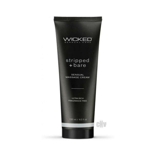 Wicked Stripped + Bare Unscented Sensual Massage Cream 4 Oz. | SexToy.com