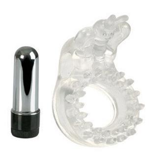 Wireless Butterfly Waterproof Couples Ring - Clear | SexToy.com