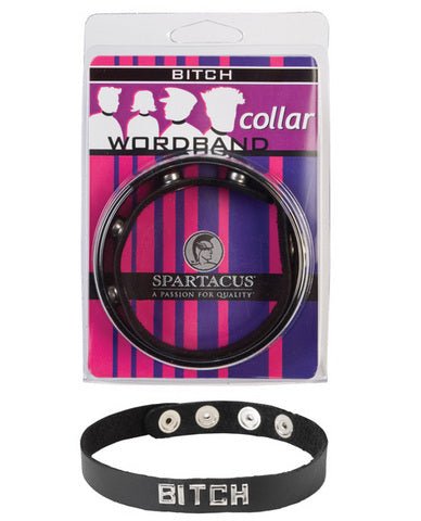 Wordband Collar Bitch  - Black | SexToy.com