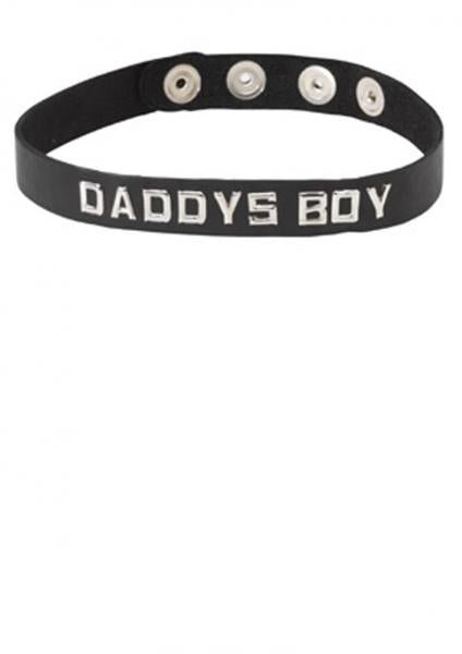 Wordband Collar Daddys Boy Black | SexToy.com