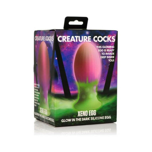Xeno Egg Glow In The Dark Silicone Egg - Large - SexToy.com