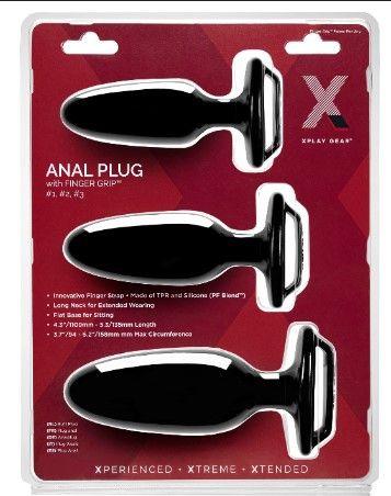 Xplay Finger Grip Plug Starter Kit- Plug #1 #2 #3 | SexToy.com